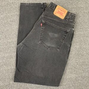 Vintage Levis 560 Jeans Mens 36x34 Black Denim Loose Fit Tapered Skate 90s